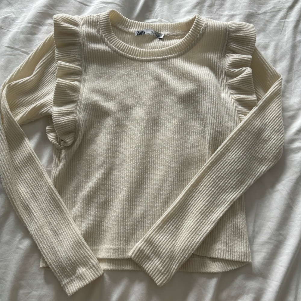 Zara Cream Sweater Top